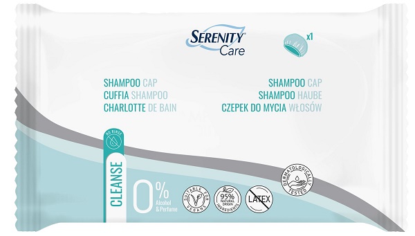 SERENITY CARE CUFFIA SHAMPOO CAPELLI ADATTA A PERSONE CON RIDOTTA MOBILITA' - Farmapanda Srl