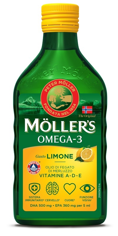 MOLLER'S OMEGA 3 OLIO LIMONE 250 ML - Farmapanda Srl