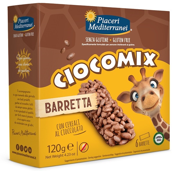 PIACERI MEDITERRANEI CIOCOMIX BARRETTA 6 PEZZI DA 20 G - Farmapanda Srl