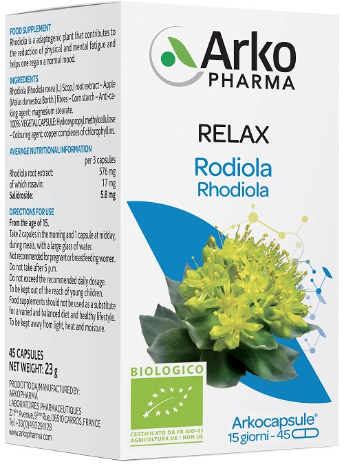 ARKOCAPSULE RODIOLA BIO 45 CAPSULE - Farmapanda Srl