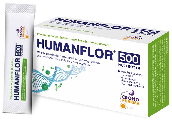 HUMANFLOR 500 NUCLEOTIDI 8 STICK PACK - Farmapanda Srl
