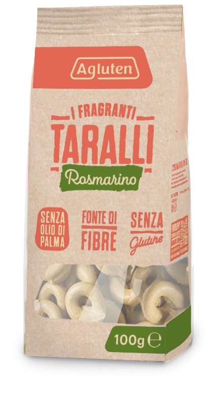AGLUTEN TARALLI ROSMARINO 100 G - Farmapanda Srl