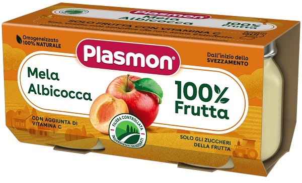 PLASMON OMOGENEIZZATO MELA ALBICOCCA 160 G - Farmapanda Srl
