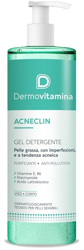DERMOVITAMINA ACNECLIN GEL DETERGENTE 400 ML - Farmapanda Srl