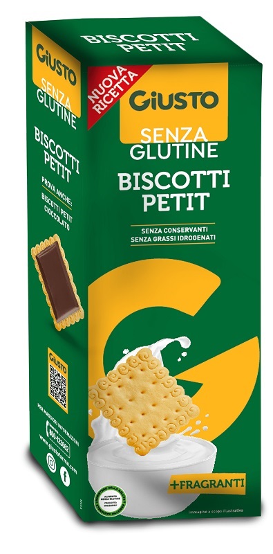 GIUSTO SENZA GLUTINE BISCOTTI PETIT 175 G - Farmapanda Srl