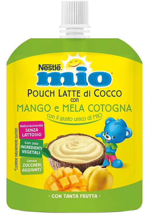 MIO POUCH LATTE DI COCCO CON MANGO E MELA COTOGNA 90 G - Farmapanda Srl