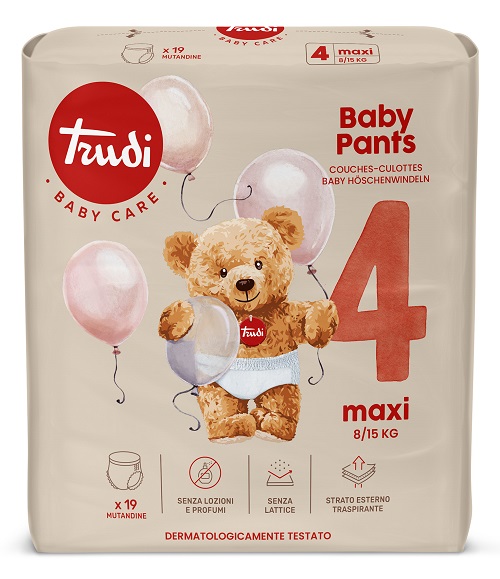 TRUDI BABY PANTS MAXI 8/15 KG 19 PEZZI - Farmapanda Srl