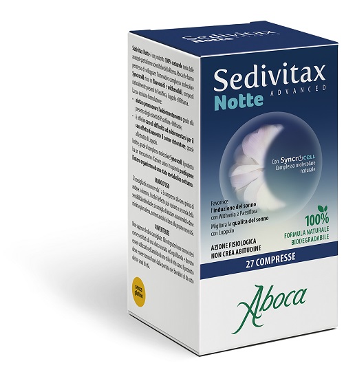 SEDIVITAX NOTTE ADVANCED 27 COMPRESSE - Farmapanda Srl