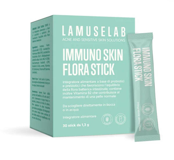 LAMUSELAB IMMUNO SKIN FLORA STICK 30 BUSTINE - Farmapanda Srl