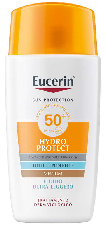 EUCERIN SUN FLUIDO ULTRA LEGGERO TINTED SPF50+ 50 ML - Farmapanda Srl