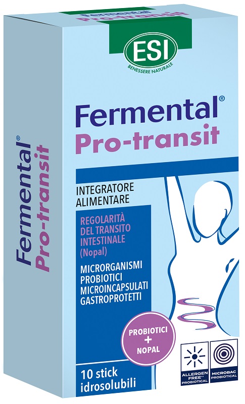 ESI FERMENTAL PRO TRANSIT 10 STICK IDROSOLUBILI - Farmapanda Srl