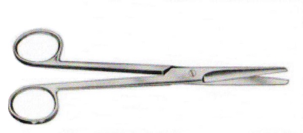 FORBICE RETTA PUNTE SMUSSE IN ACCIAIO PER CHIRURGIA 11,5CM MONOUSO - Farmapanda Srl