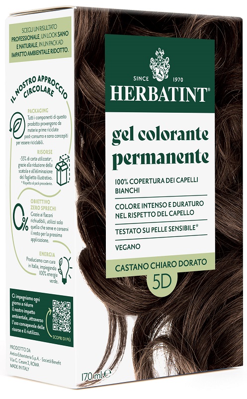HERBATINT 5D CASTANO CHIARO DORATO 170 ML - Farmapanda Srl