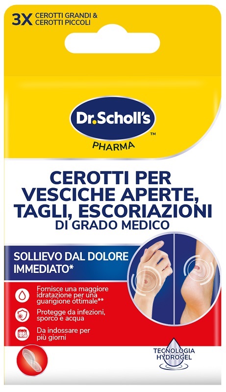 CEROTTI SCHOLL VESCICHE TAGLIE ESCORIAZIONI 6 PEZZI - Farmapanda Srl
