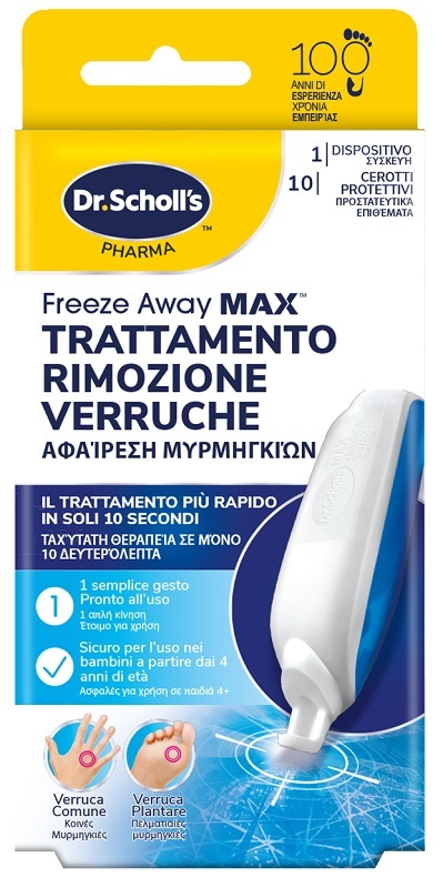 TRATTAMENTO RIMOZIONE VERRUCHE SCHOLL FREEZE AWAY MAX - Farmapanda Srl