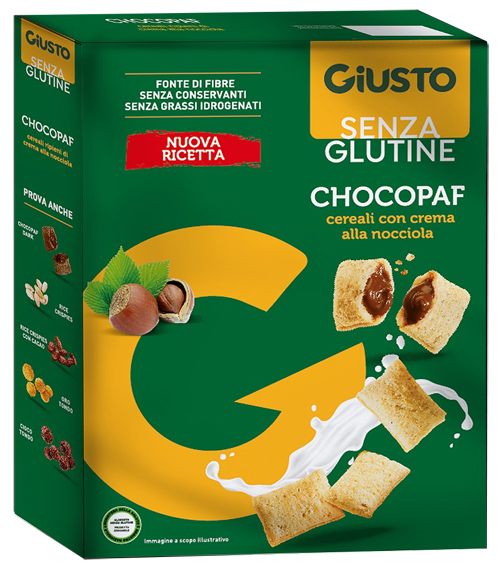 GIUSTO SENZA GLUTINE CHOCOPAF 250 G - Farmapanda Srl