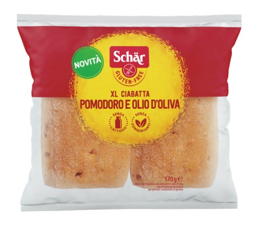 SCHAR XL CIABATTA POMODORI E OLIO D'OLIVA 2 PEZZI X 85 G - Farmapanda Srl