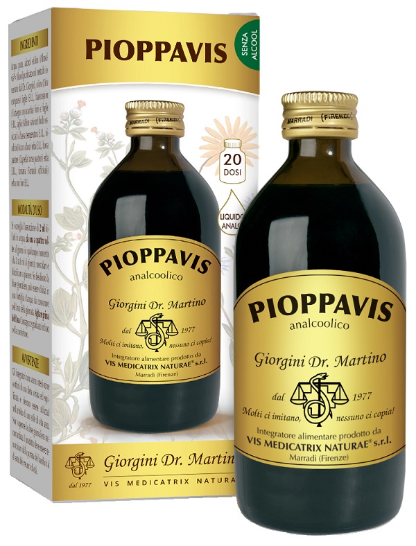 PIOPPAVIS LIQUIDO ANALCOOLICO 200 ML - Farmapanda Srl