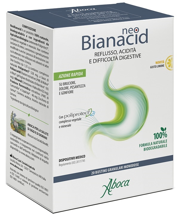 NEOBIANACID 20 BUSTINE LIMONE - Farmapanda Srl