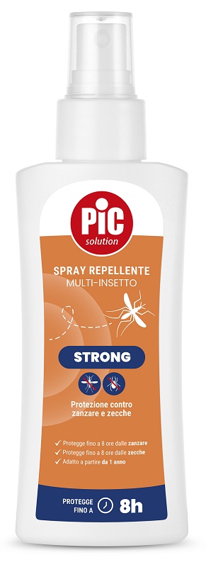 PIC SOLUTION SPRAY REPELLENTE MULTI-INSETTO STRONG 100 ML - Farmapanda Srl